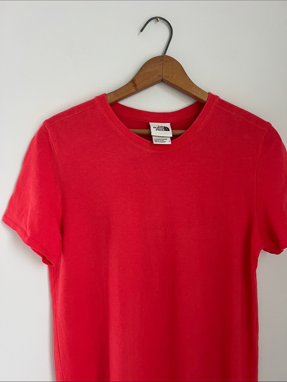 The North Face | Women's Coral Red Orange Crewneck T-shirt Dress Size Large - Picture 5 of 17